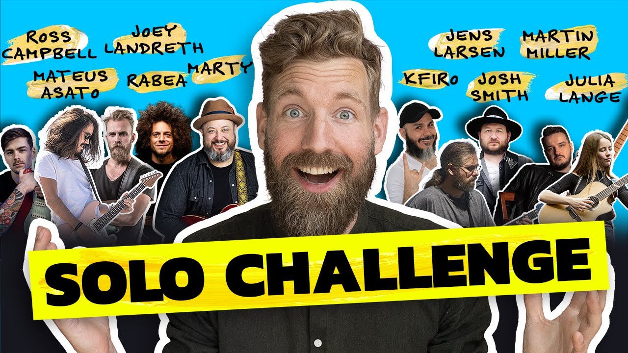 10 GUITARISTS SOLO OVER THE SAME TRACK! [2023]