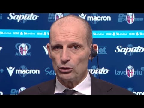 MASSIMILIANO ALLEGRI INTERVISTA POST BOLOGNA MILAN:"ABBIAMO FATTO UNA GRANDE PARTITA..."