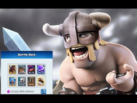 6400+ Trophy Push With Hog Rider Elite Barbarians Deck. This Deck Is Amazing!!! - Clash Royale