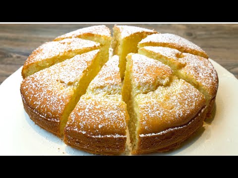 Easiest and Moist Yellow Cake Recipe - Prepare in 1 minute!