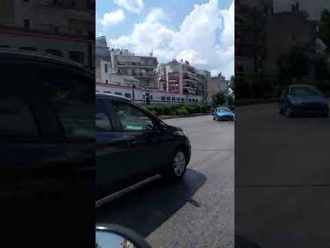 Chasing train (Etr470) in Athens with Scooter