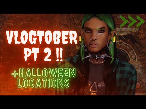 Halloween Locations | Vlogtober Pt 2 | Second Life