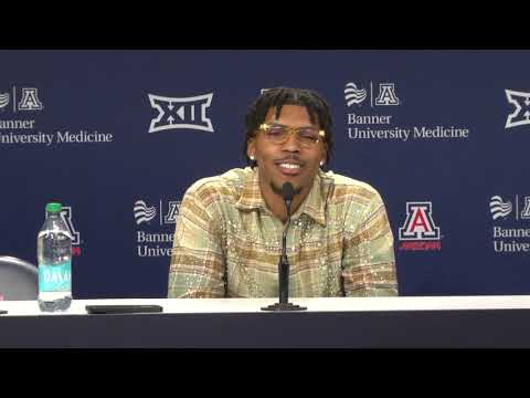 Arizona Basketball Press Conference - Caleb Love