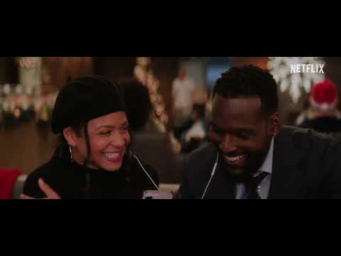 Meet Me Next Christmas Netflix trailer still with Christina Milian in holiday setting