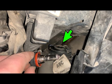 Замена лампочки на противотуманке Ford Focus 3