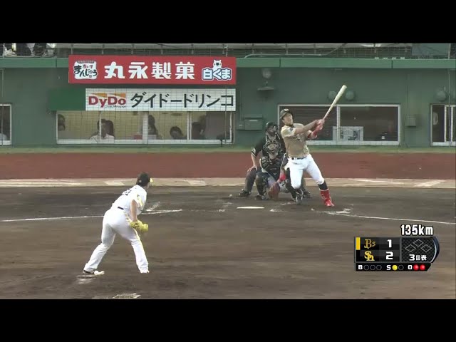 【3回表】一発攻勢で同点!! バファローズ・安達 2号ソロHR!! 2015/5/19 H-Bs