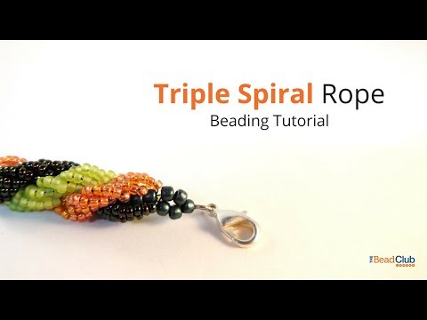 Triple Spiral Rope Stitch Beading Tutorial