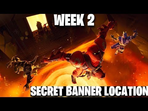 Fortnite Season 8 Week 2 Secret Banner Location | Discovery Challenge (Fortnite Battle Royale)