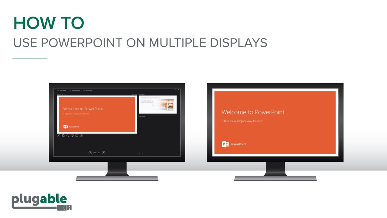 powerpoint presentation on third monitor