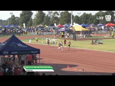 Girls U13 200m Heat 2 - 2019 State Track and Field Championships // LAVicTV