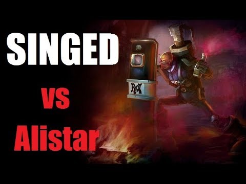 Singed vs Alistar - Singed is a Lane Bully