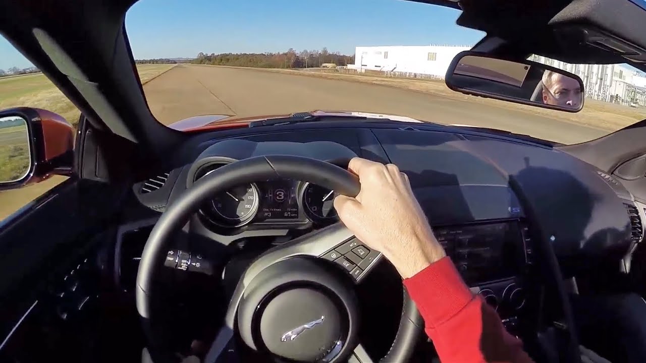 2014 Jaguar F-Type V6 S Convertible - WR TV POV Airfield Test