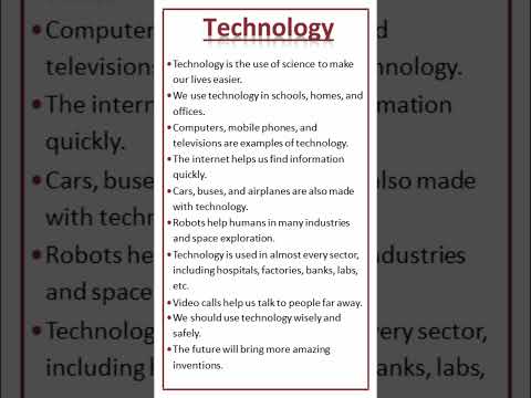 Essay on Technology #shorts #youtubeshorts #technology #tech #science #internet #essay #innovation