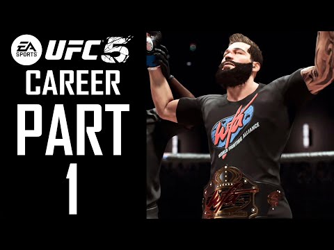 EA Sports UFC 5 - Career - Gameplay Walkthrough - Part 1 - "Backyard Brawls, WFA Debut"