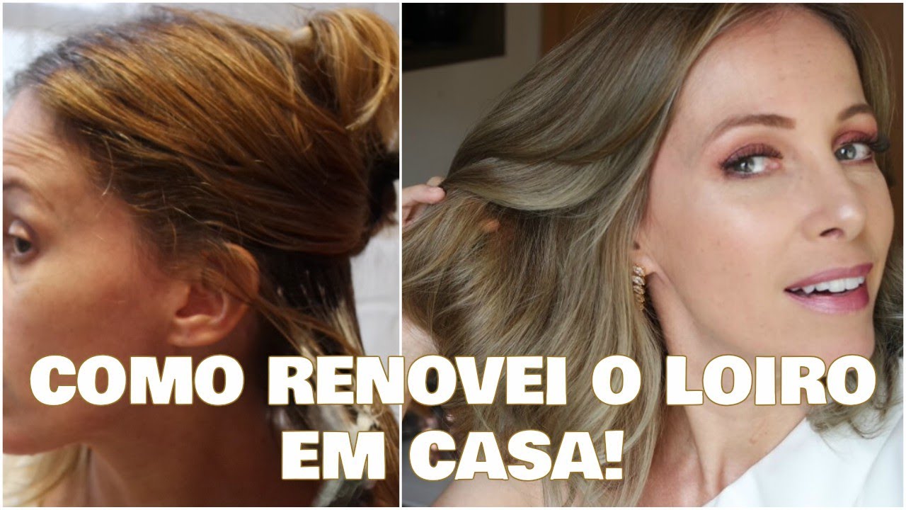 BANHO DE BRILHO com TINTA em CASA: LOIRO revitalizado! BLOG DA ANA
