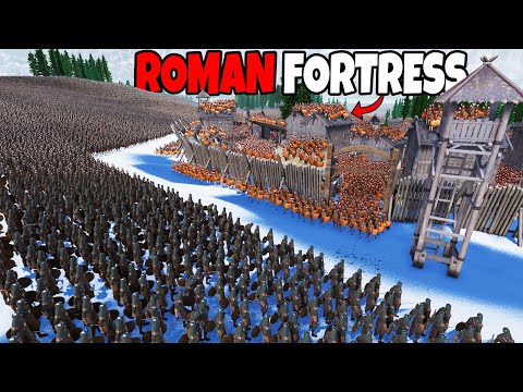 3 Million Barbarians Siege ROMAN FORTRESS Walls! - Ultimate Epic Battle Simulator 2 UEBS 2