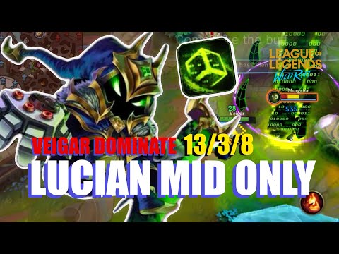 Wild Rift - Veigar MID Kills ALL - Lucian MID Only - Lucian BANNED