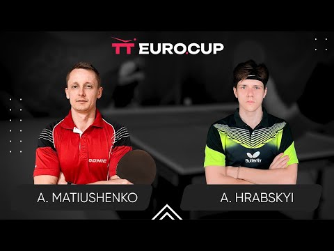 12:25 Andrii Matiushenko - Andrii Hrabskyi 22.10.2023 TT Euro.Cup Ukraine  Master. TABLE 3
