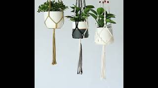 Záves na kvetináč - 90cm, biela bavlna