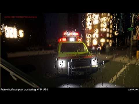 Frame buffered post processing in Unreal Engine 4