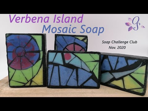 Verbena Island Mosaic Soap - Soap Challenge Club