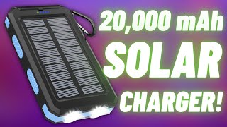 Portable SOLAR Power Bank! Charge Your Devices From Anywhere!