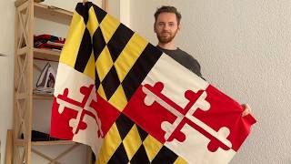 Making a Maryland State Flag Traditionally
