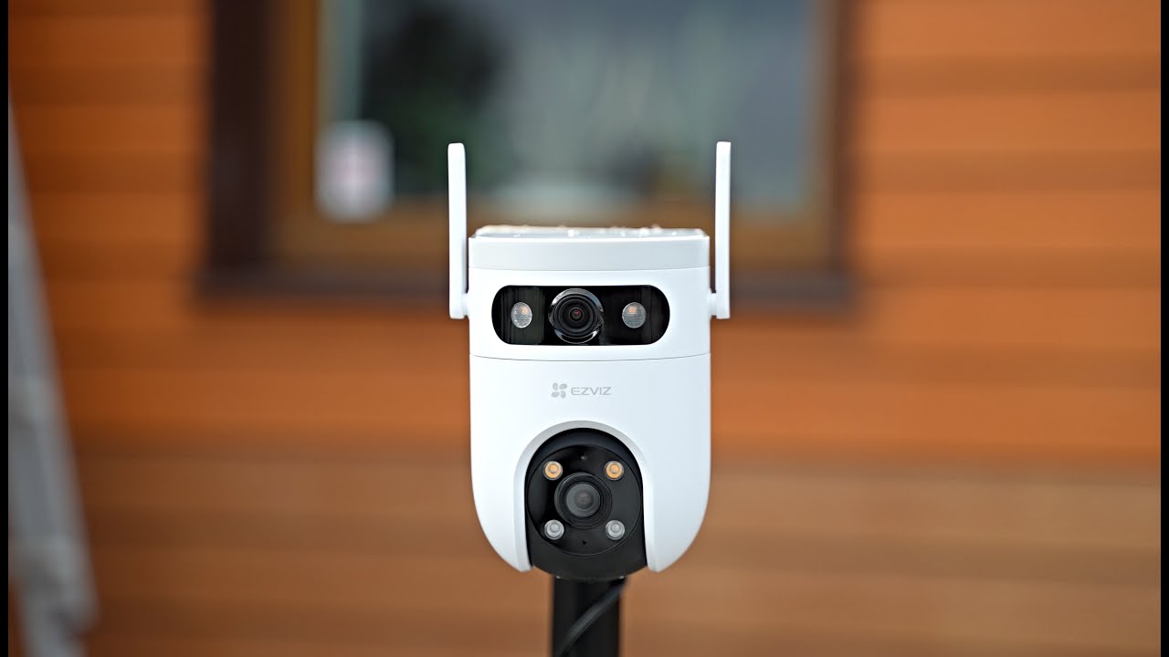 Miniatura da avaliação em vídeo de Câmera Wi-Fi EZVIZ H9C Dual 3K Externa IA