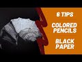 Easy Drawing on Black Paper With White Pencil