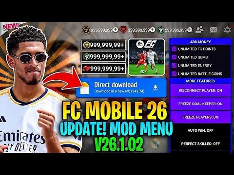 FC MOBILE MOD MENU V26.1.02 ✅ Unlimited Money, Fc Points - FC Mobile Mod Menu | Fc Mobile Mod Apk  