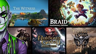 Bogle - The Witness, Braid, Baldur's Gate 1, 2 and 3