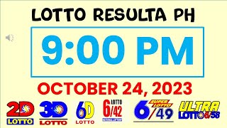 9 PM LOTTO RESULT TODAY OCTOBER 24, 2023