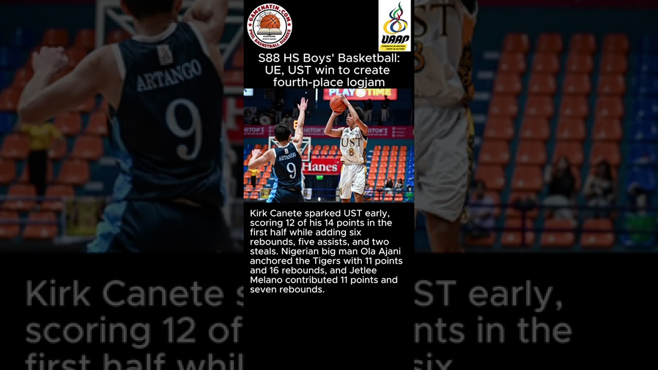 UAAP Boys' Basketball: UE, UST triumph over UP, Adamson