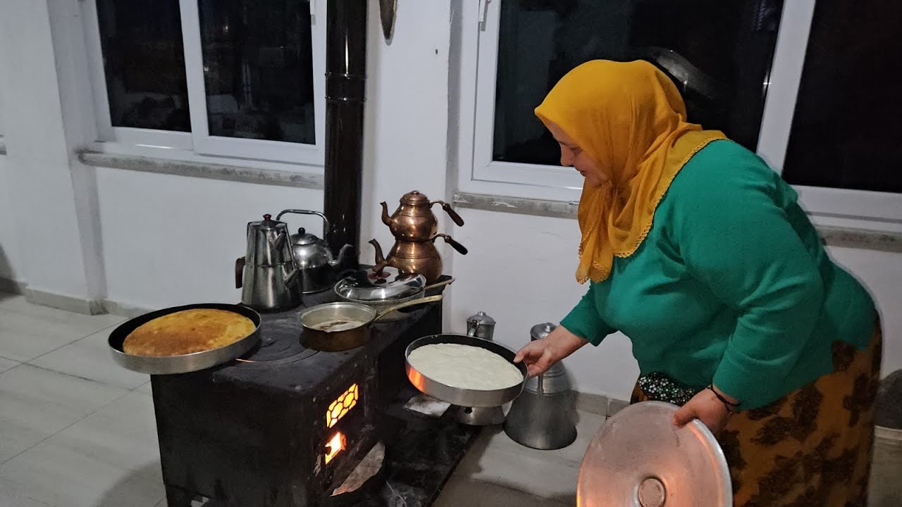 ‼️KÖY EVİMİZ KUZİNEDE EKMEĞİN ÜZERİNE YARIM KİLO TEREYAĞ YOK BÖYLE BİR LEZZET 🔥