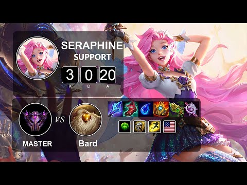 Support Seraphine vs Bard - LOL NA Master Season 11 Patch 11.19
