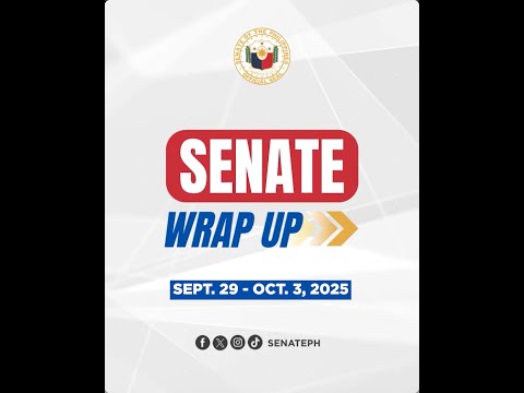 Senate Wrap-up (September 29 – October 3, 2025)