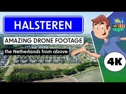 Drone short reel village of Halsteren 4K Netherlands