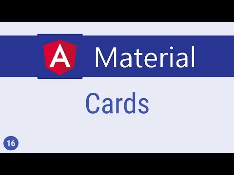 Angular Material Tutorial 16 Cards