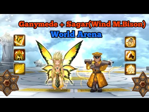 Summoners war - Ganymede + Wind M.Bison (Sagar) / World arena