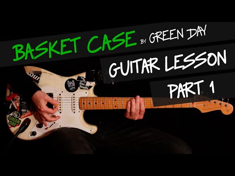 Green Day - Basket Case guitar lesson exactly as played on the record. Part 1. Original tempo
