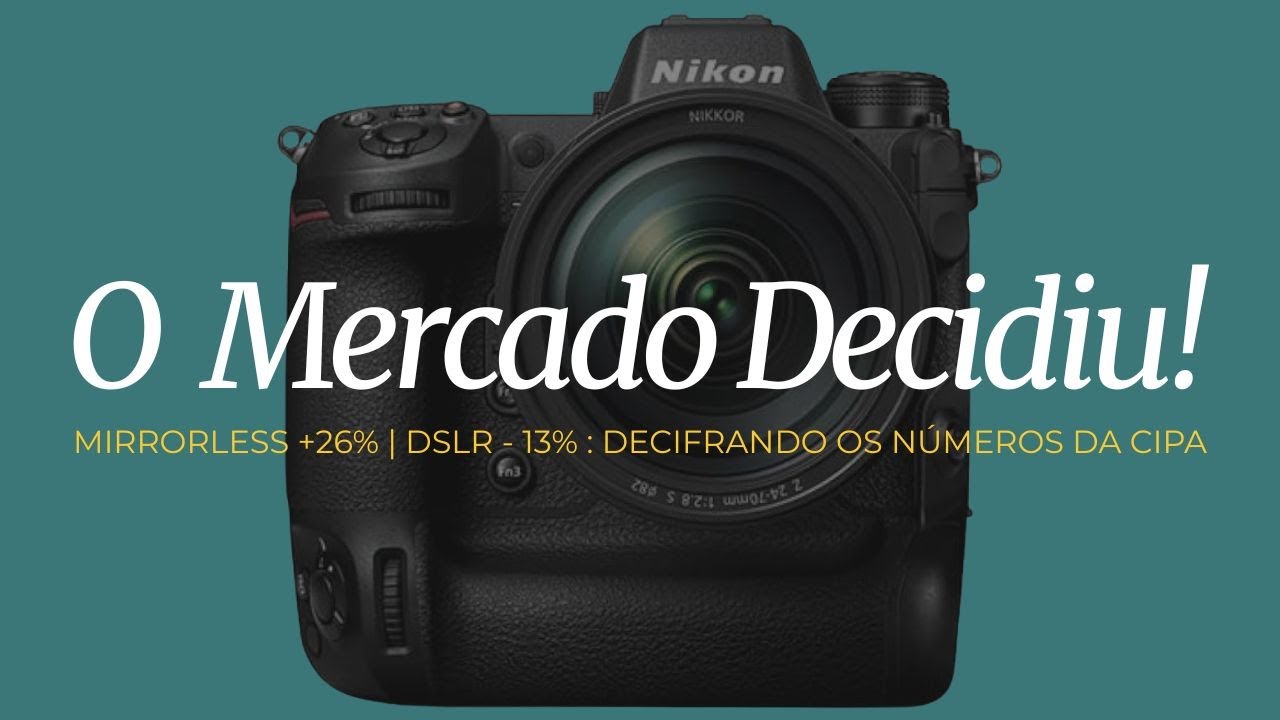 Mirrorless +13%, DSLR -26% | Os Dados Que Você Está Ignorando