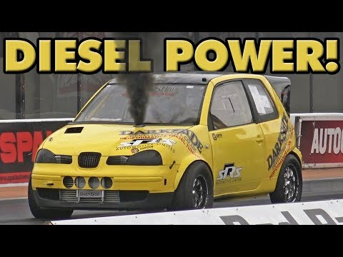 Darkside Developments 528HP 2.0 TDI Seat Arosa at Santa Pod Raceway