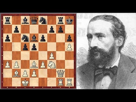 Insane! Zukertort Is Sacrificing His Pieces One After Another