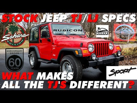 Jeep TJ Specs | What makes all the TJ's Different