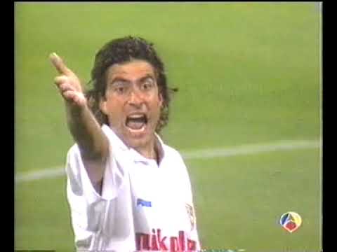 Recopa de Europa 1994/1995: Real Zaragoza 3-0 Chelsea (06/04/1995). Narración en español.