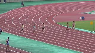 2020年埼玉県陸上競技選手権大会　女子200m予選１組　寺園、前野、三国