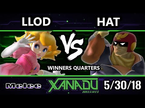 S@X 252 SSBM - lloD (Peach) Vs. hat (Captain Falcon, Marth) - Smash Melee Winners Quarters