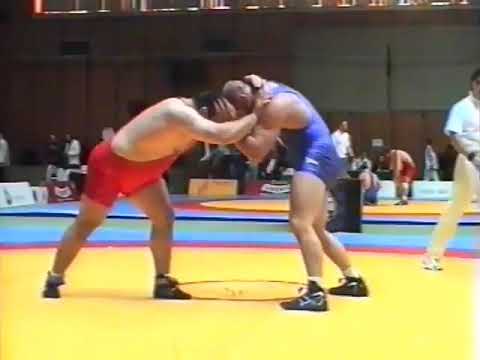 130 kg. Zekeriya Gueclue (TUR) vs Marek Garmulewicz (POL) International tournamet,, Dan Kolov,, 2000