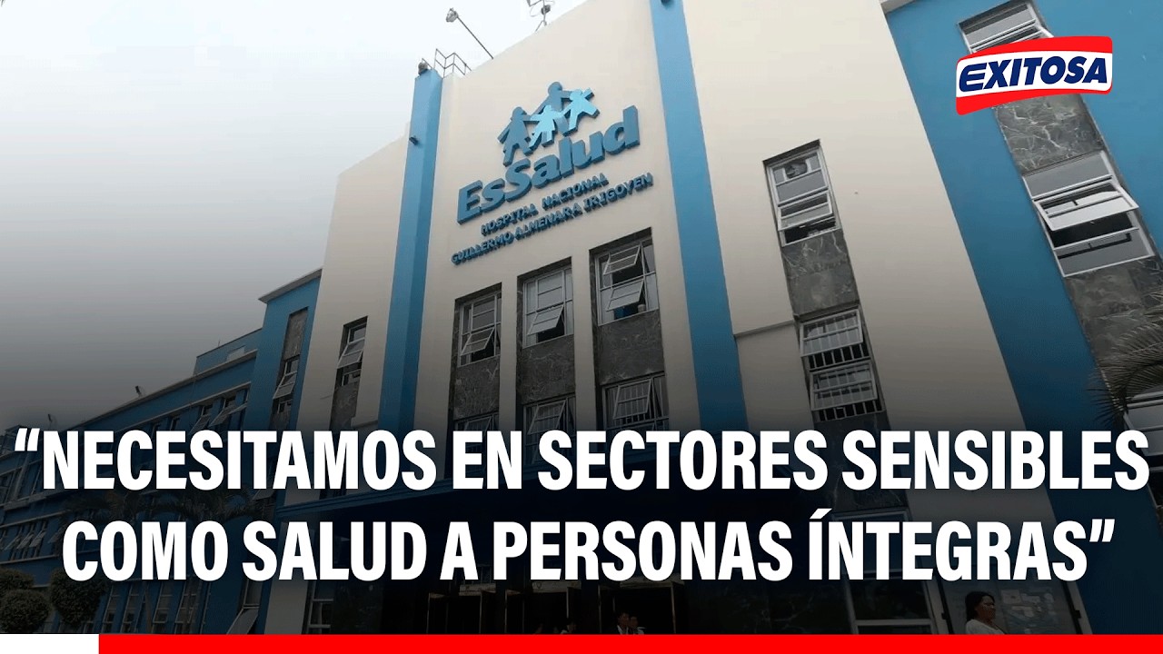 🔴🔵EsSalud no debe pasar de un grupo político a otro y requiere de personas íntegras, indica Neyra