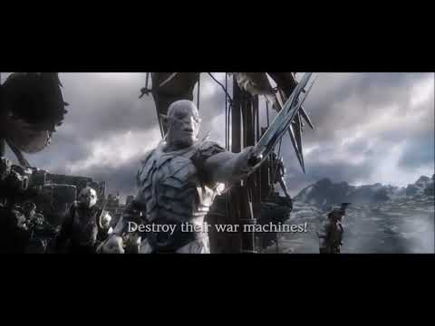 THE HOBBIT: five armies - Azog's attack on the city